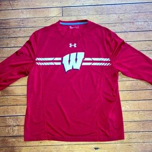 Wisconsin Badgers Red Long Sleeve Shirt